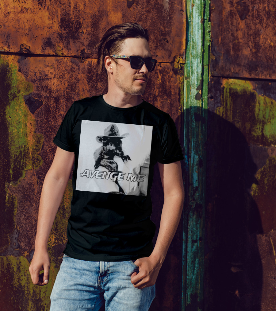 Avenge Me Peanut The Squirrel Wearing Cowboy Hat T-Shirt