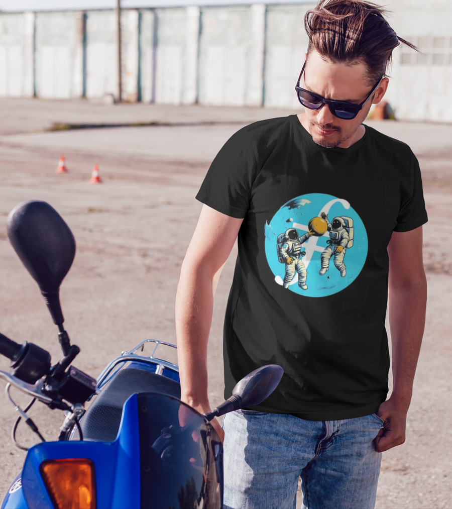 Filecoin ⨎ Astronauts In Space With Cryptocurrency T-Shirt