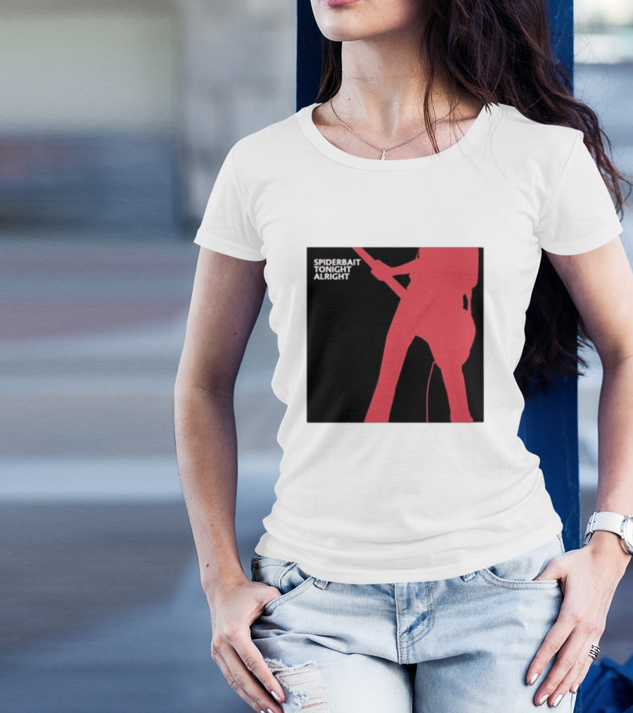 Spiderbait Tonight Alright Red Guitar T-Shirt