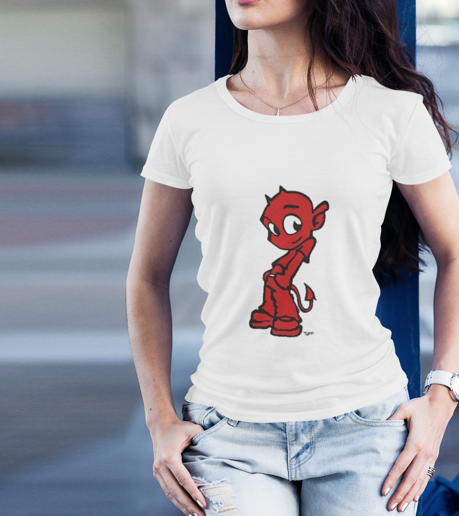 Toro Y Moi Tym Devil Red Cartoon Character T-Shirt