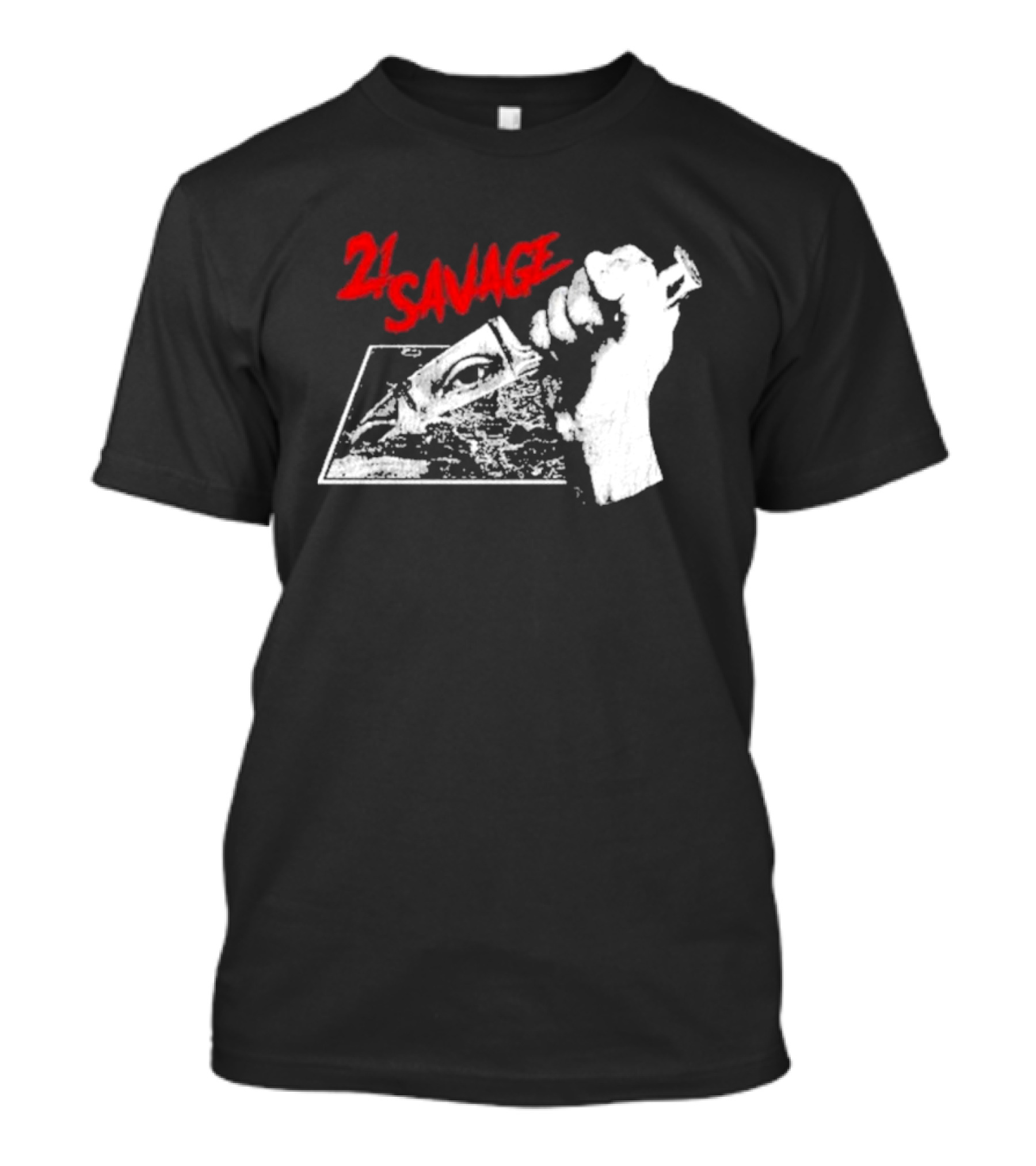 21 Savage EU Tour Map And Dagger T-Shirt