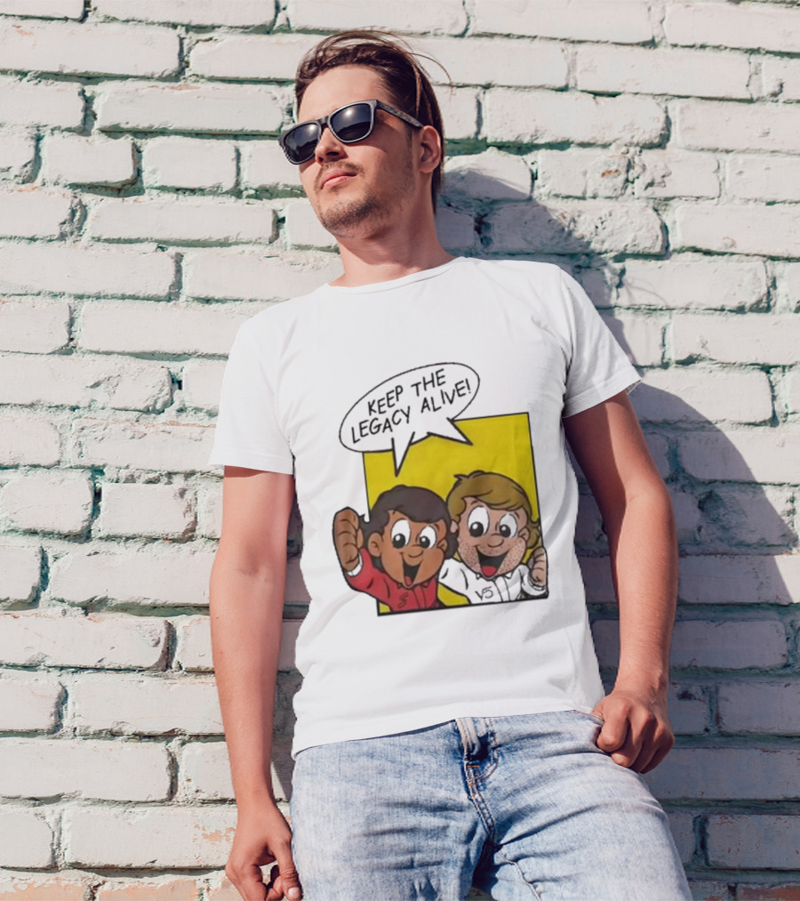 Sebastian Vettel Keep The Legacy Alive Cartoon Champions T-Shirt
