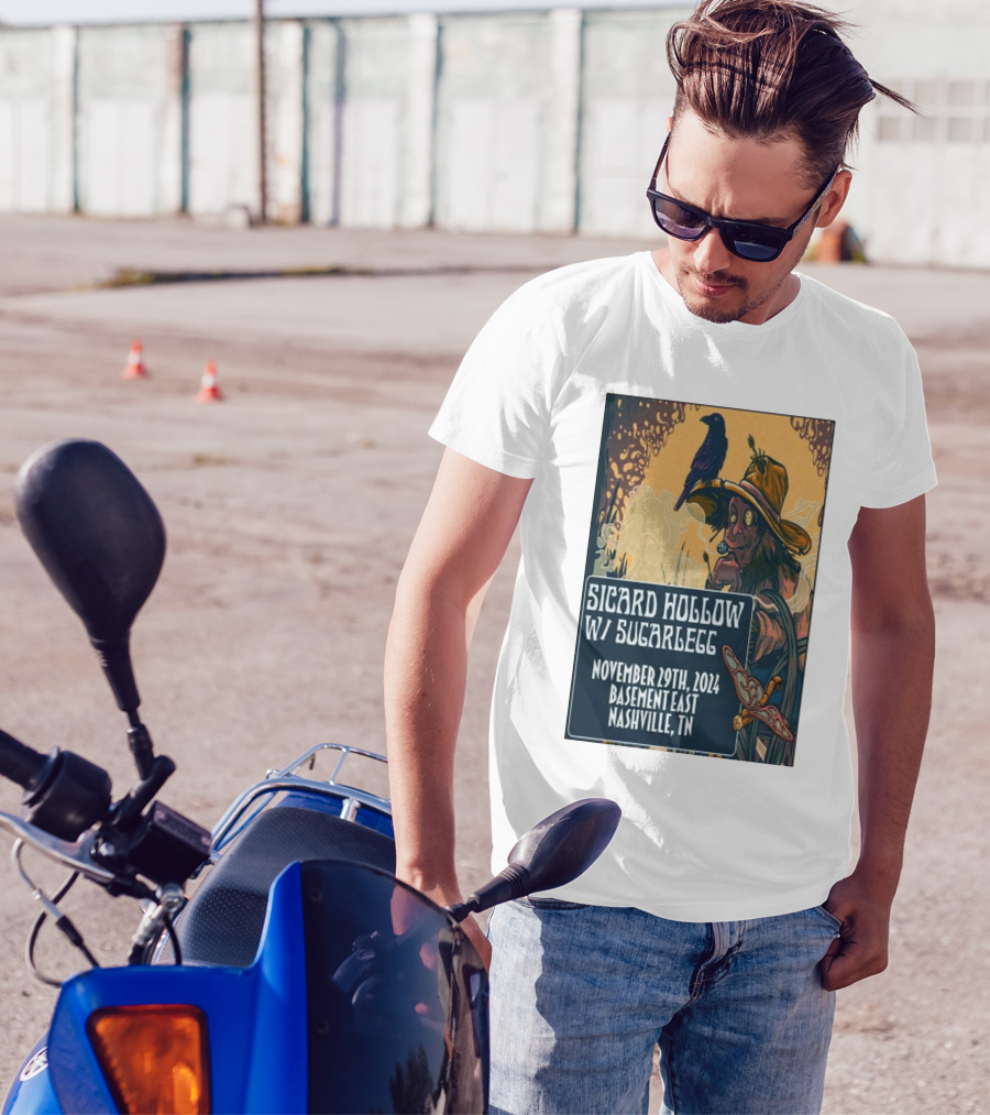 Sicard Hollow W/ SugarLegg Nov 29 2024 Basement East Nashville TN Crow And Scarecrow T-Shirt