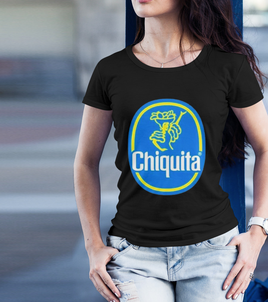 Chiquita Bananas Logo Iconic Blue And Yellow Emblem T-Shirt