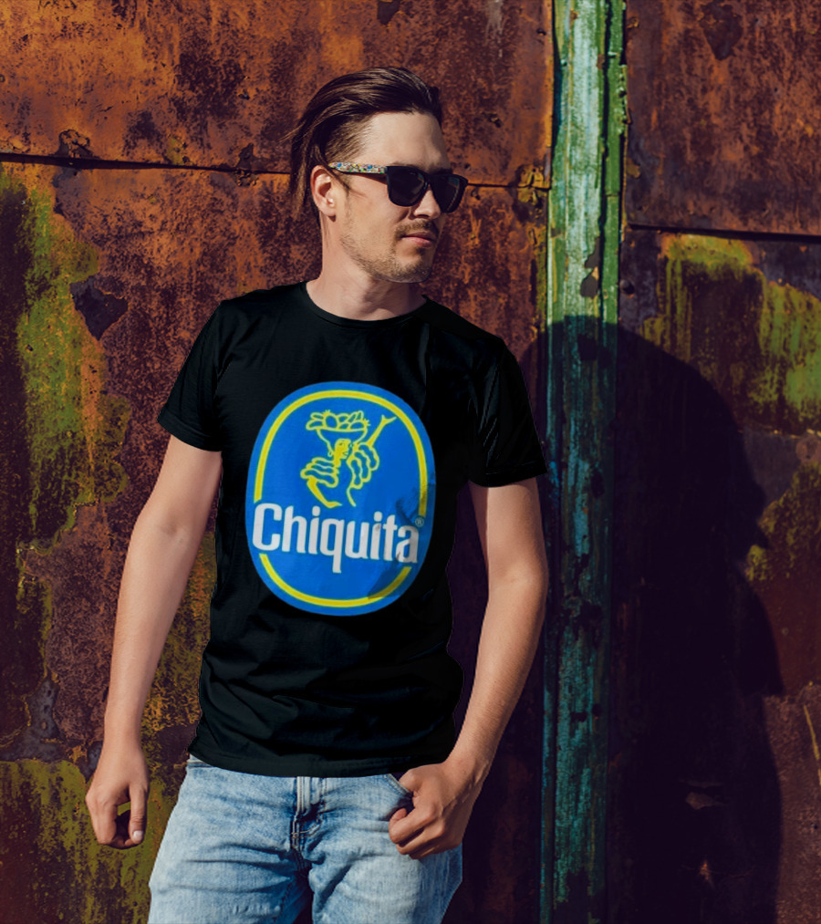 Chiquita Bananas Logo Iconic Blue And Yellow Emblem T-Shirt