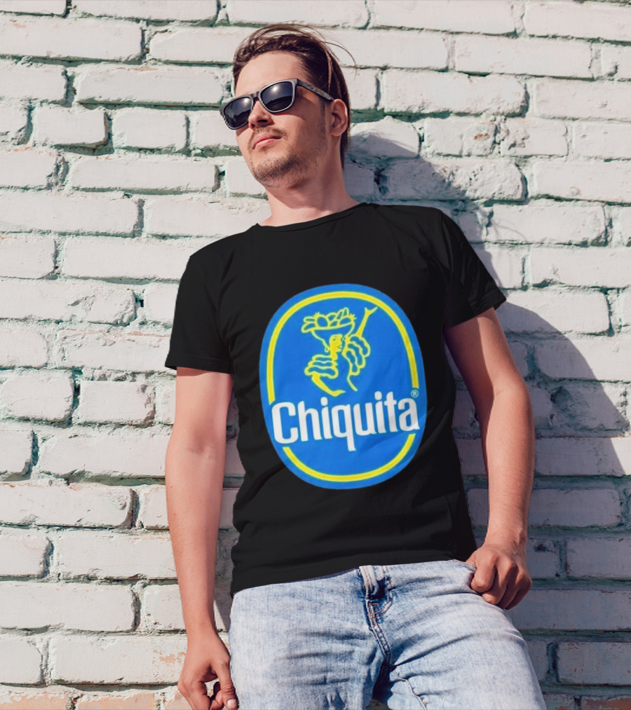 Chiquita Bananas Logo Iconic Blue And Yellow Emblem T-Shirt