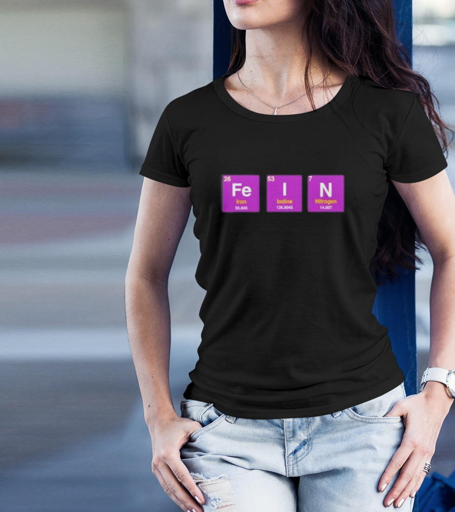 Funny Ahh Tees Iron Iodine Nitrogen Elements T-Shirt