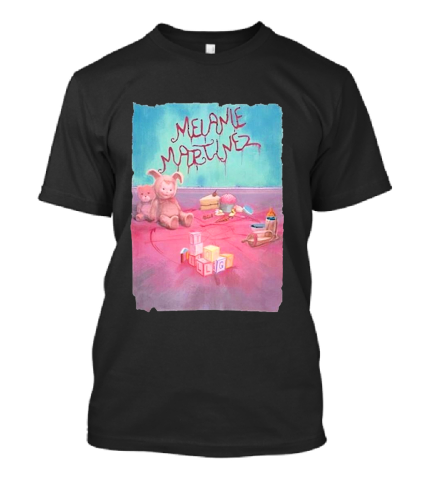 Melanie Martinez Vintage Toys Bunny Pastel Blocks T-Shirt