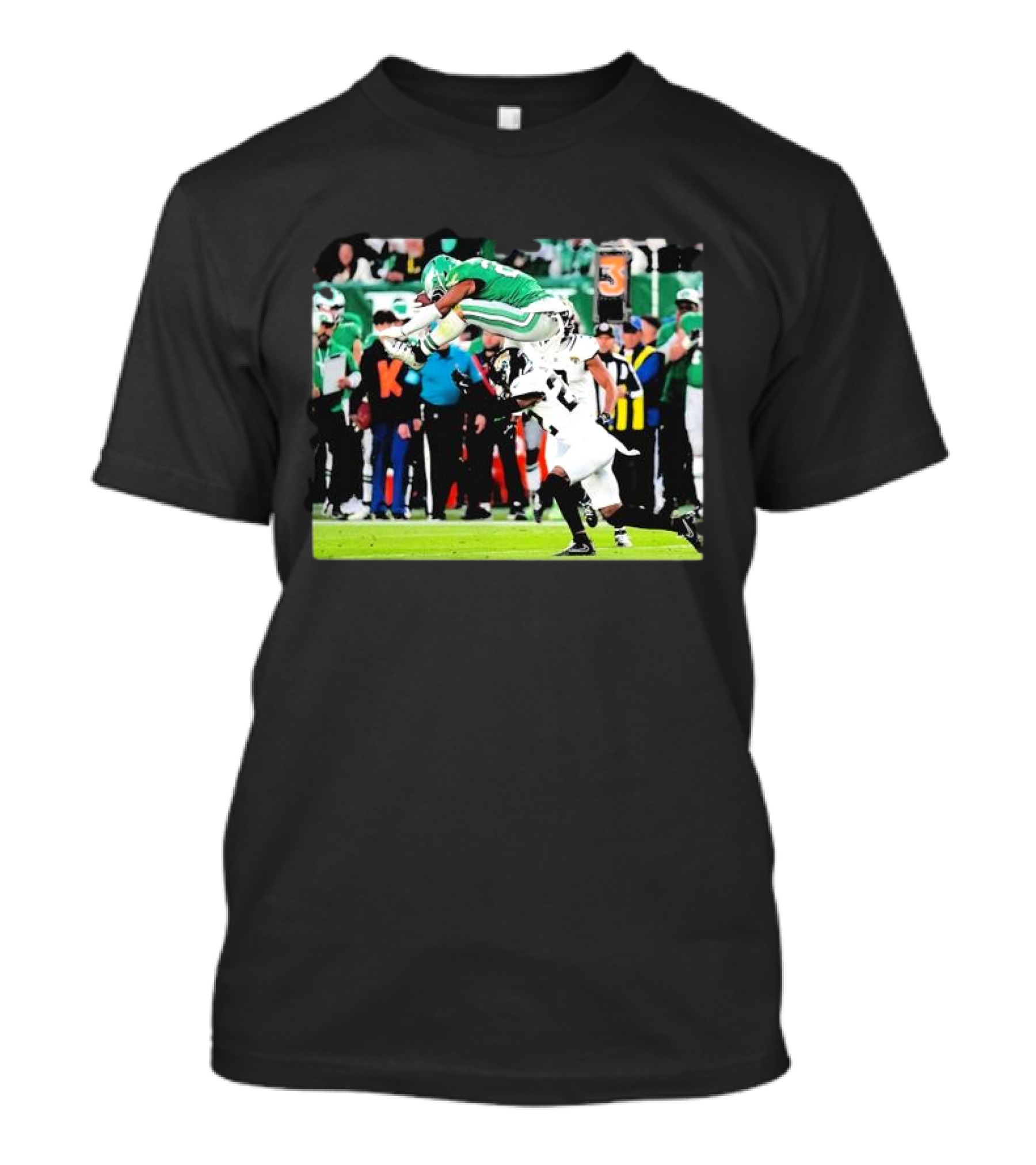 Philadelphia Eagles Vs. Saquon Barkley November 3 2024 NFL Week 9 Game Action T-Shirt