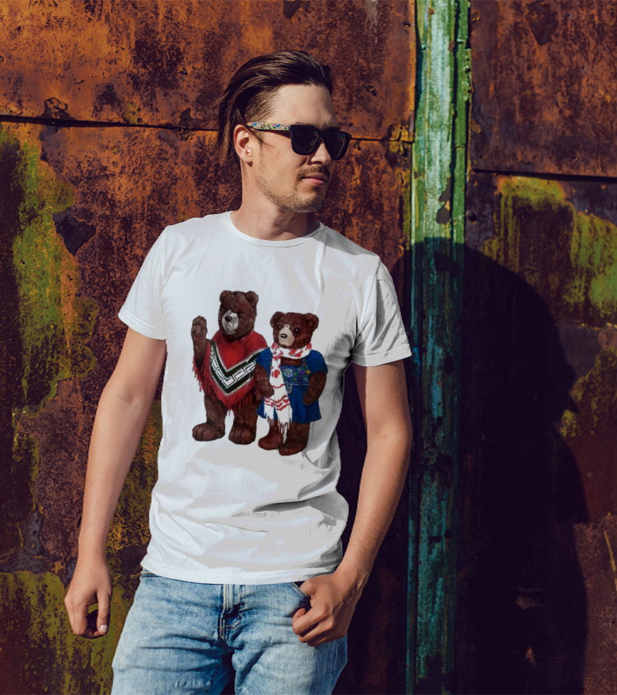 My Morning Jacket Pooch And Denise Bears Winter Poncho And Scarf T-Shirt