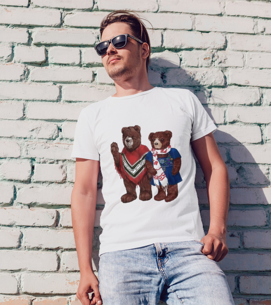 My Morning Jacket Pooch And Denise Bears Winter Poncho And Scarf T-Shirt
