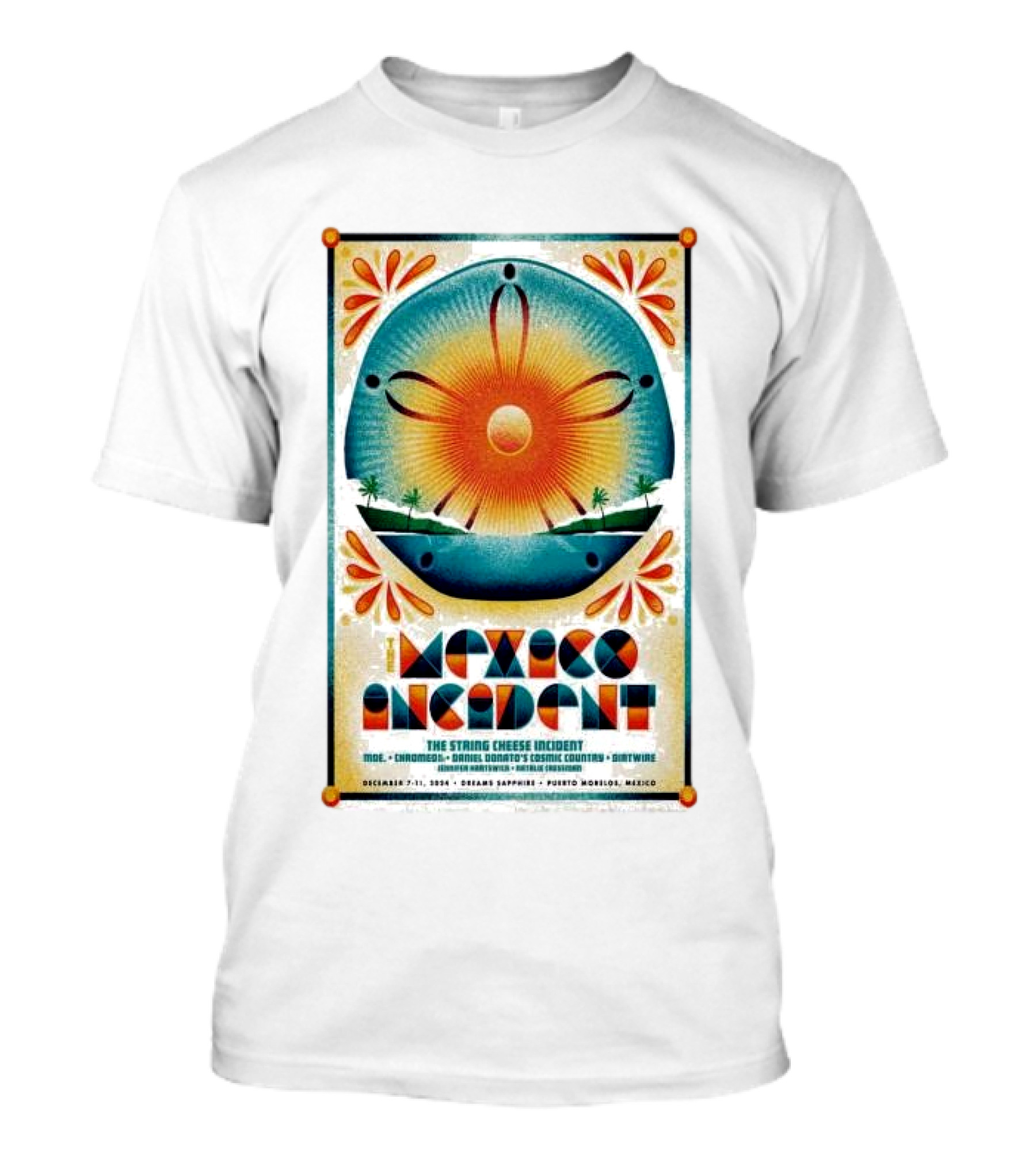 Mexico Incident The String Cheese Incident December 7-11 2024 Dreams Sapphire Puerto Morelos T-Shirt