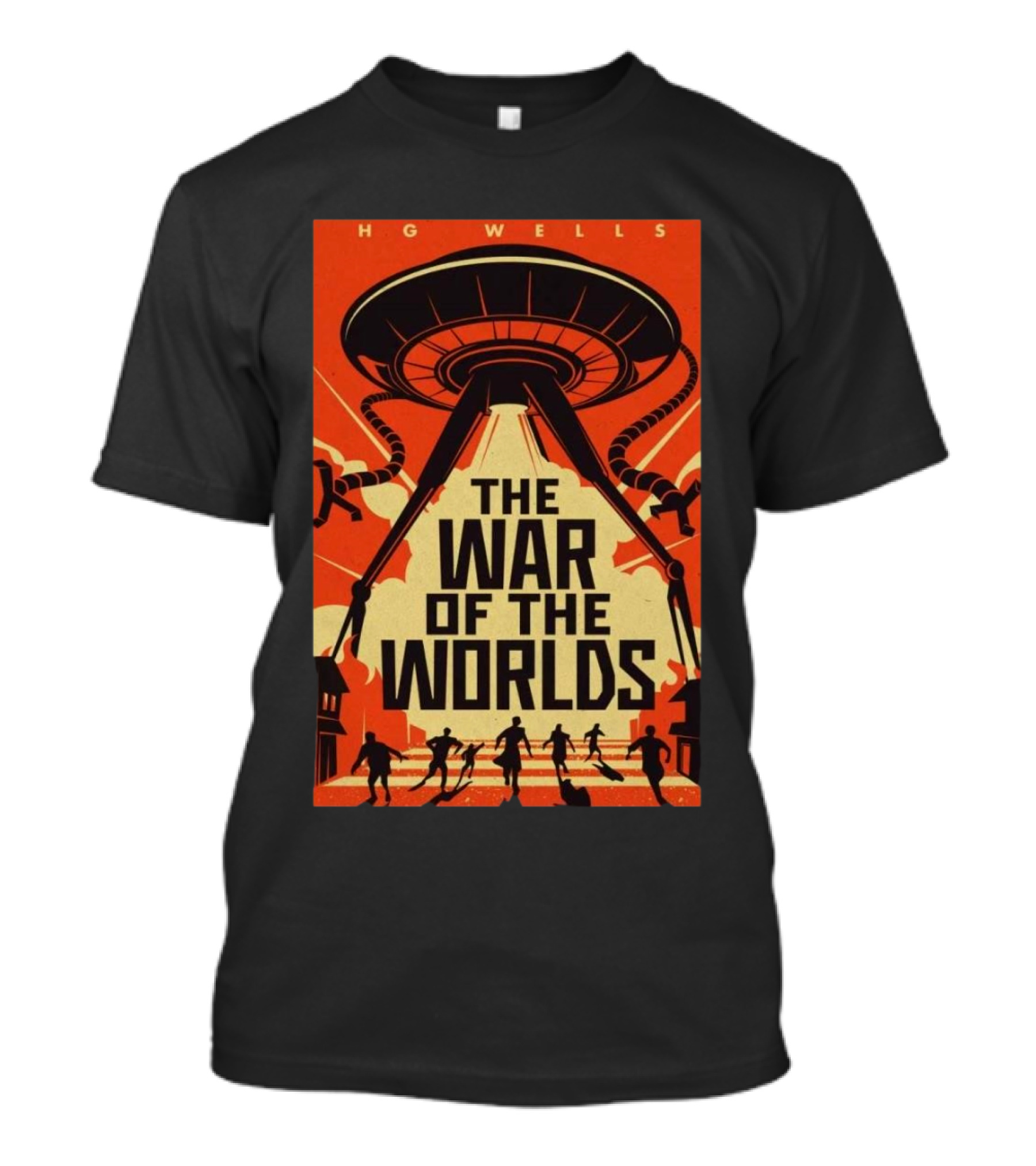 HG Wells The War Of The Worlds Alien Invasion 2024 Tour T-Shirt