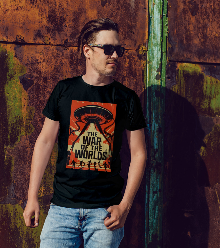 HG Wells The War Of The Worlds Alien Invasion 2024 Tour T-Shirt