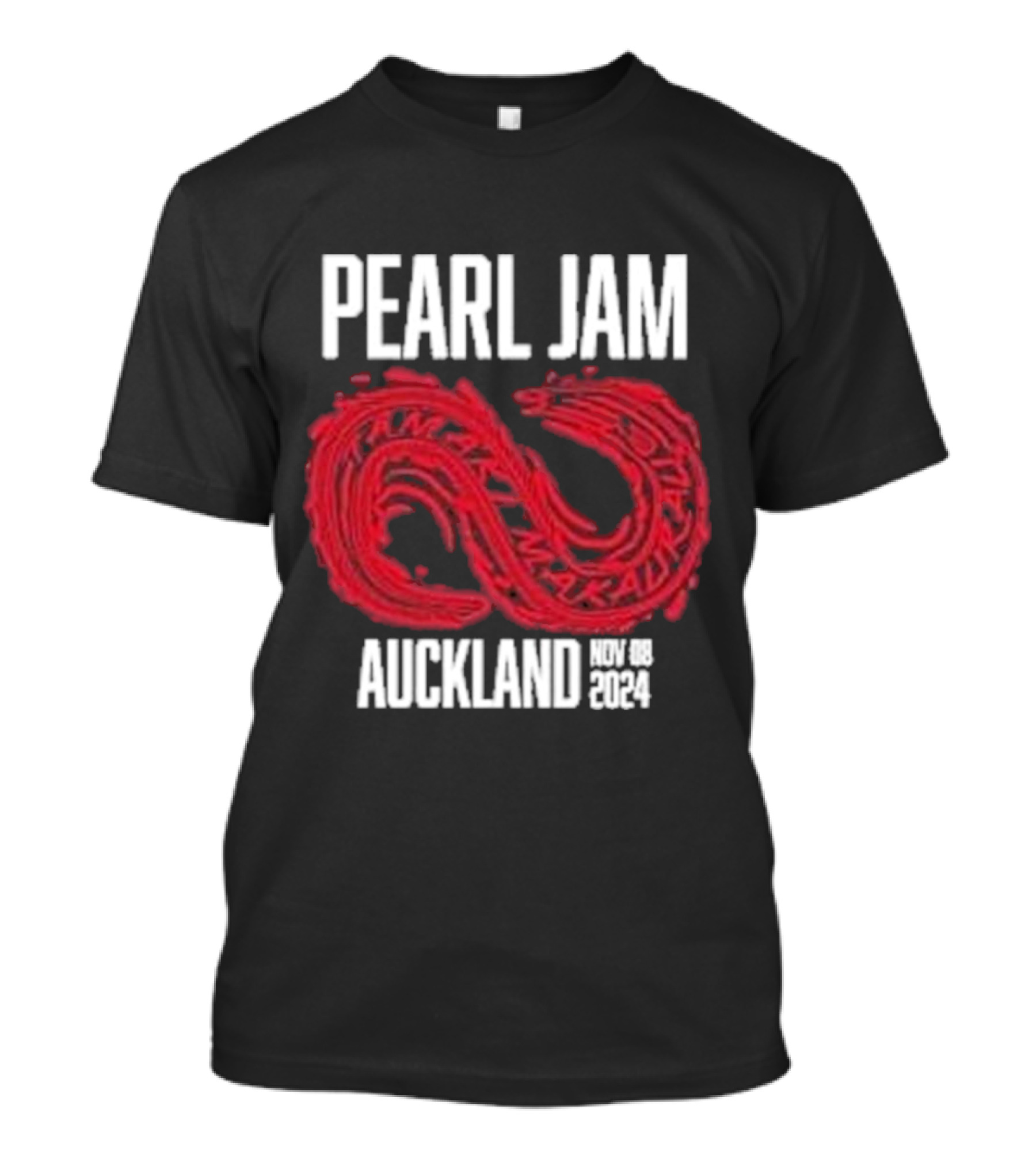 Pearl Jam Auckland Nov 08 2024 Tour Infinity Snake T-Shirt