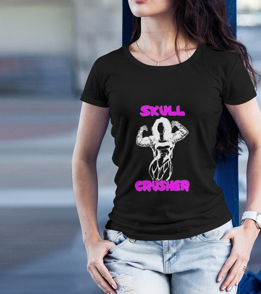 Skull Crusher Bodybuilder Flexing T-Shirt