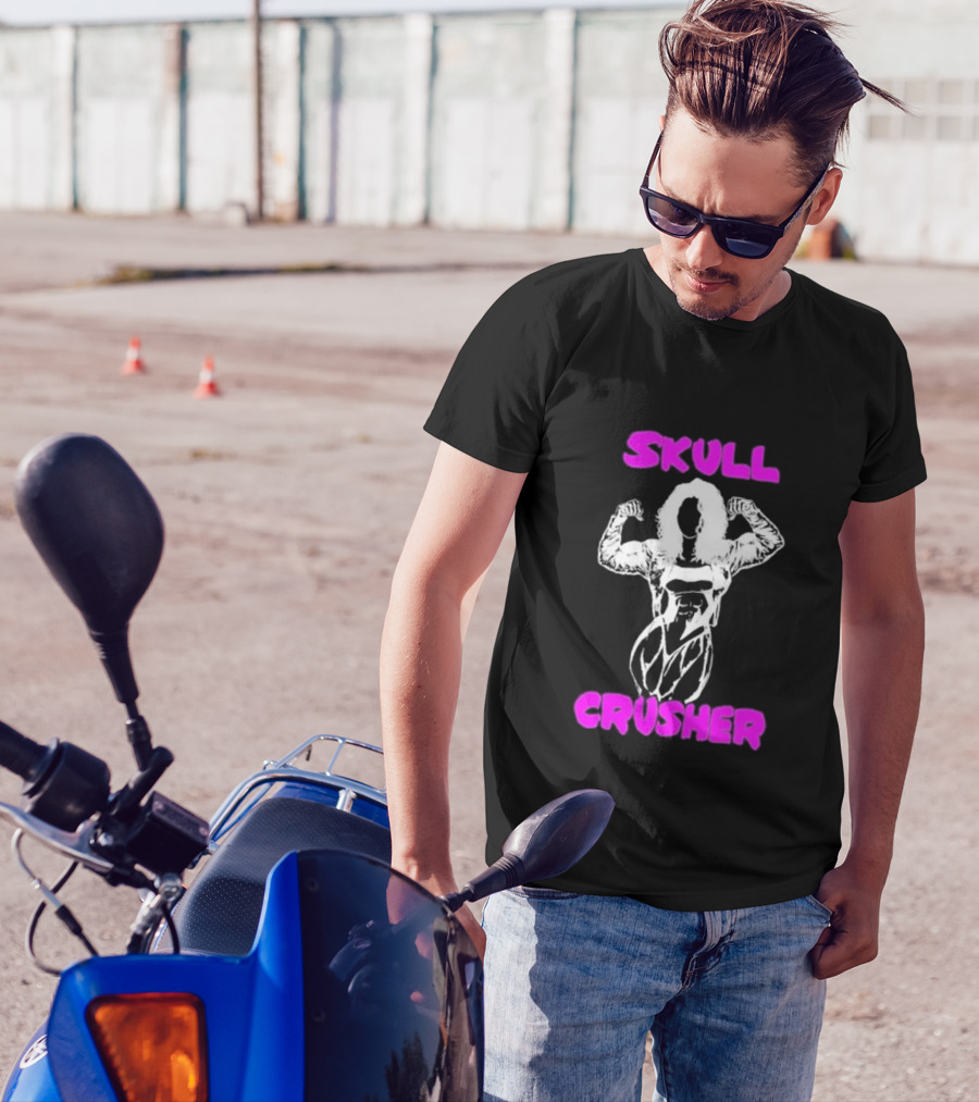 Skull Crusher Bodybuilder Flexing T-Shirt