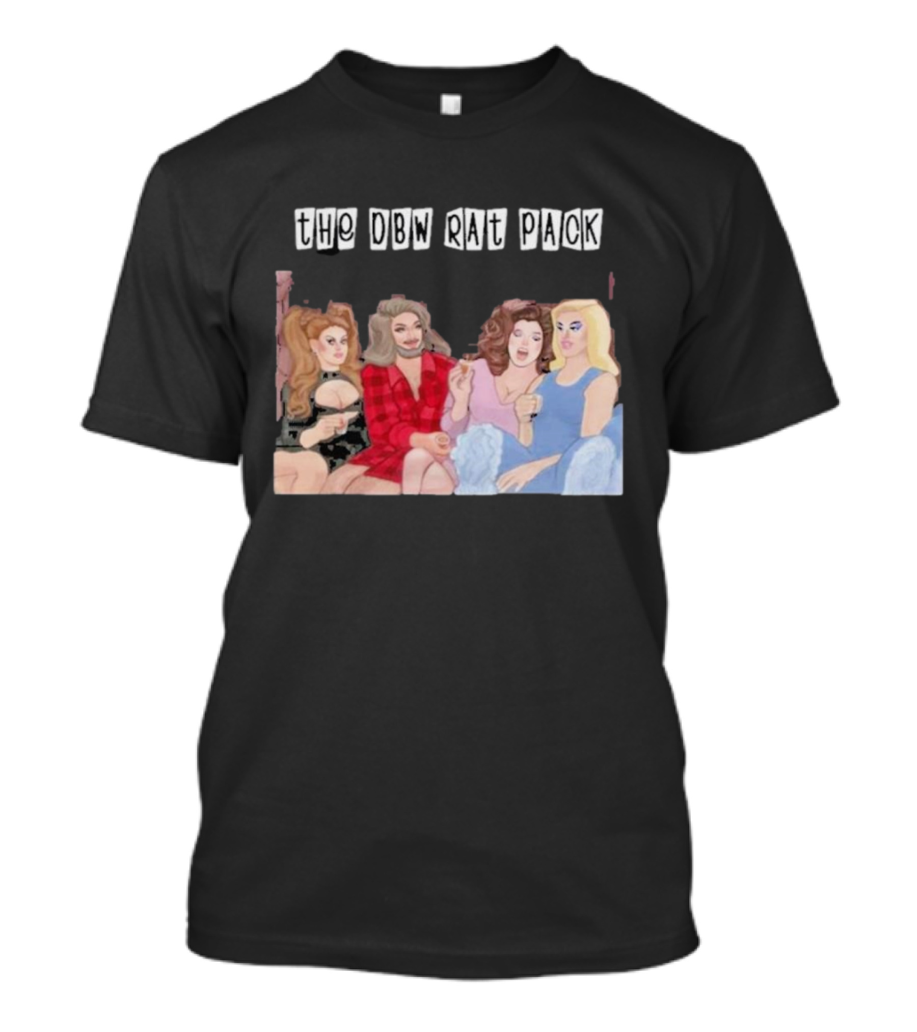 The Dbw Rat Pack Glamorous Gathering Of Four Friends T-Shirt