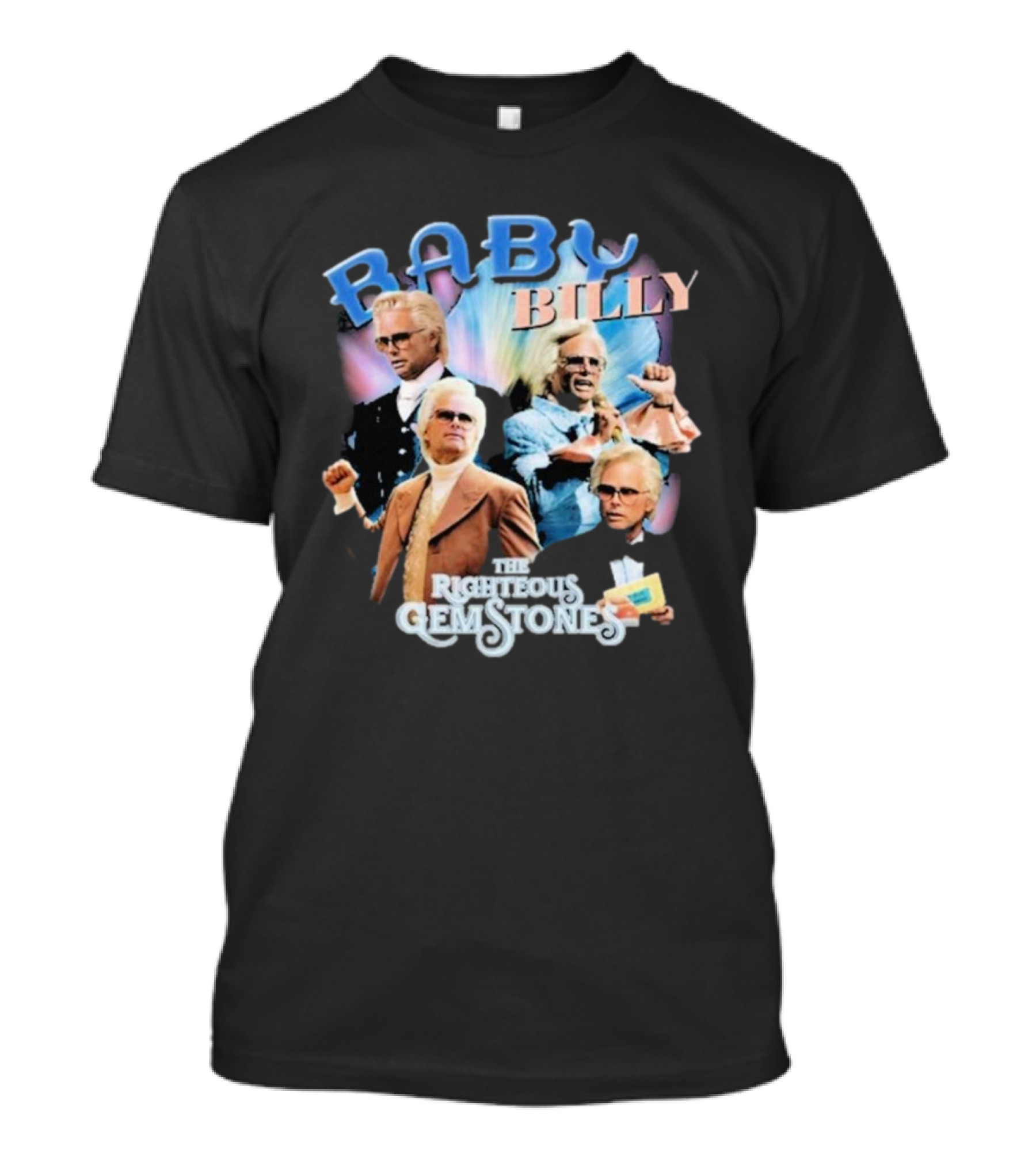 The Righteous Gemstones Baby Billy Character Collage Vintage T-Shirt