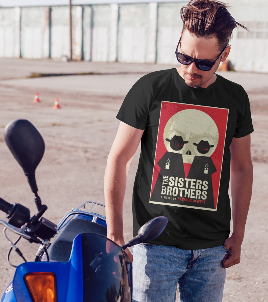 The Sisters Brothers 2024 A Novel By Patrick DeWitt Retro Skull T-Shirt
