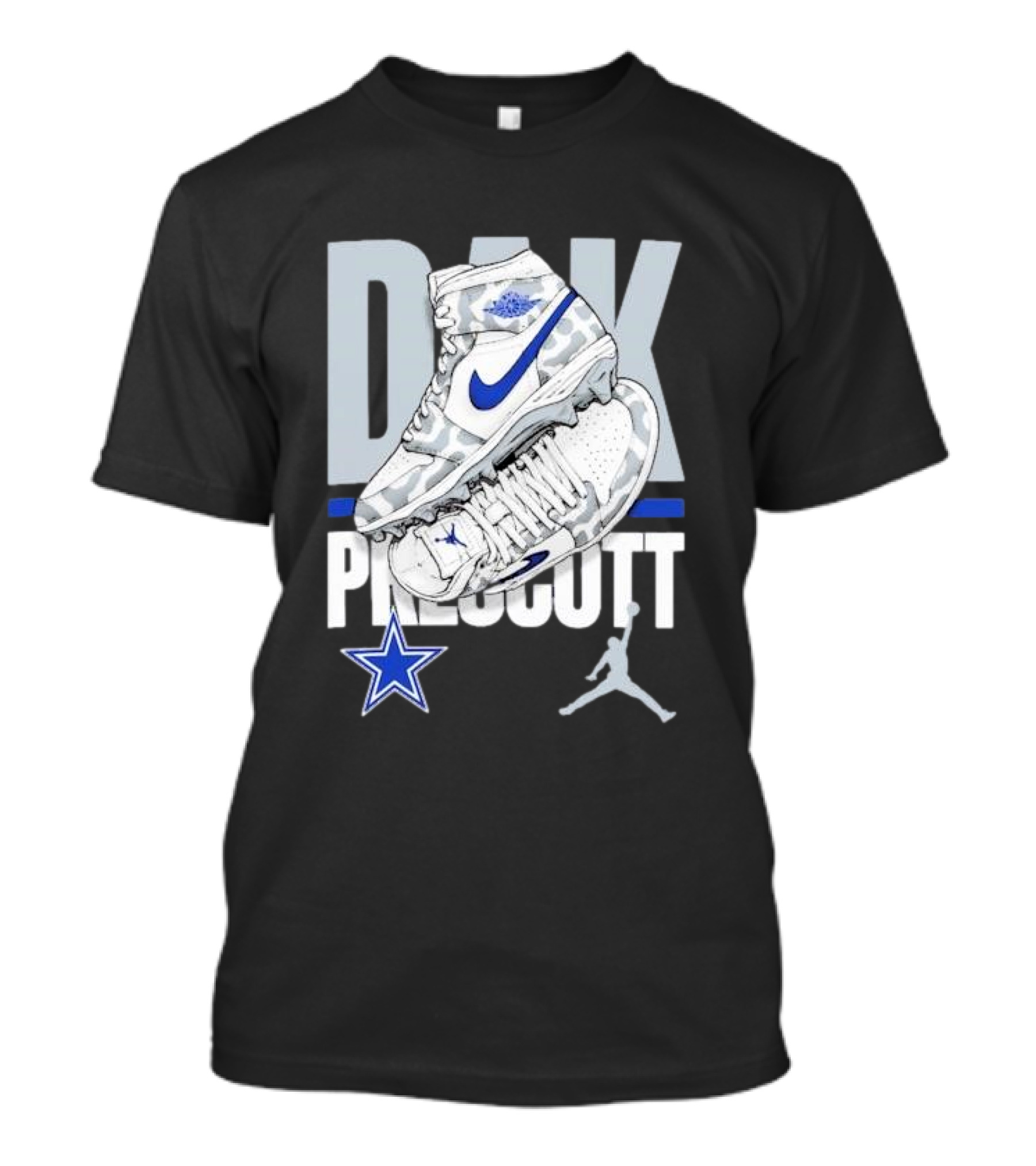 Dak Prescott Youth Jordan Brand Dallas Cowboys Kicks With Iconic T-Shirt