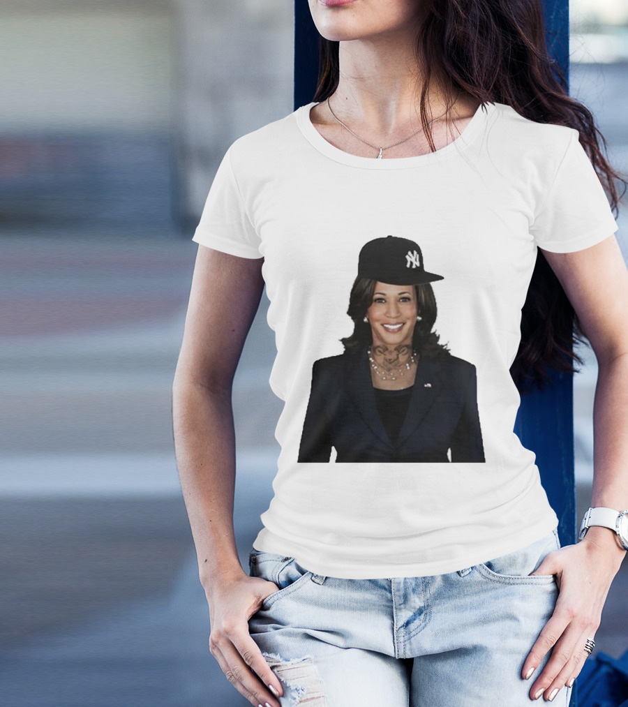 Sheff Kamala Trapper NY Yankees Cap Tattoo T-Shirt