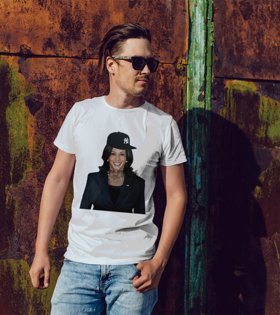 Sheff Kamala Trapper NY Yankees Cap Tattoo T-Shirt