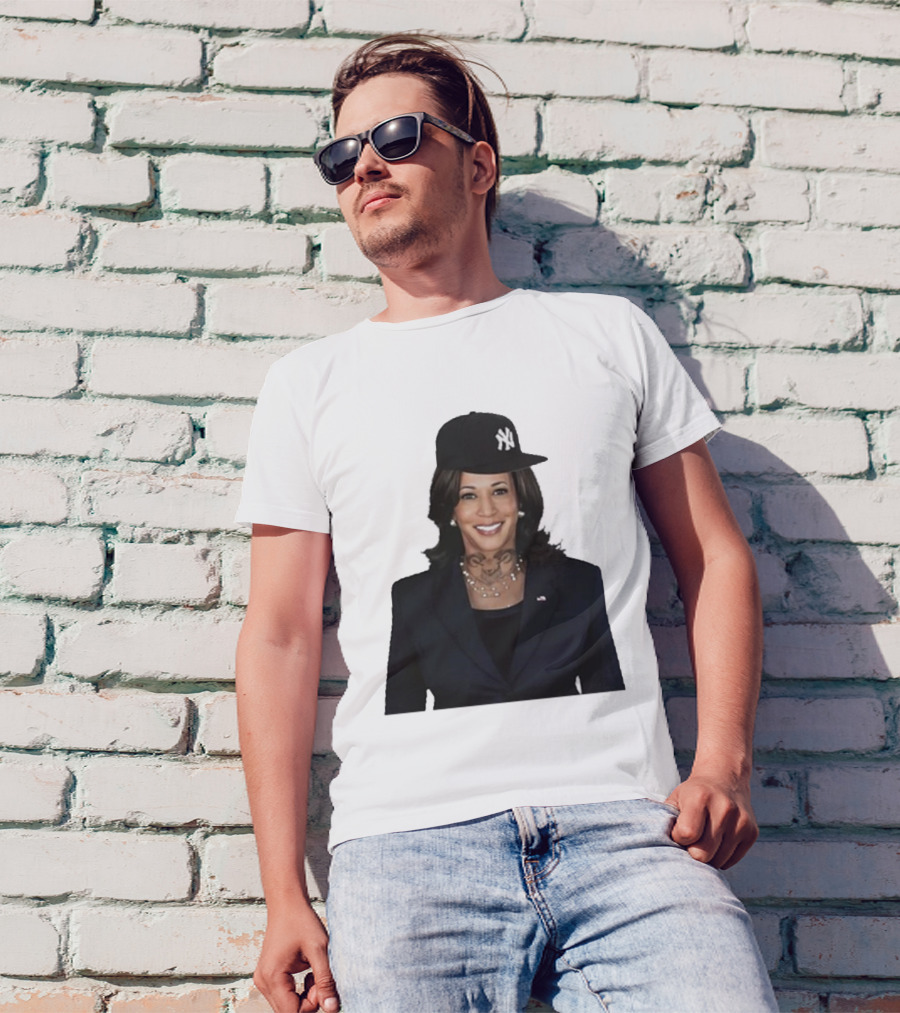 Sheff Kamala Trapper NY Yankees Cap Tattoo T-Shirt