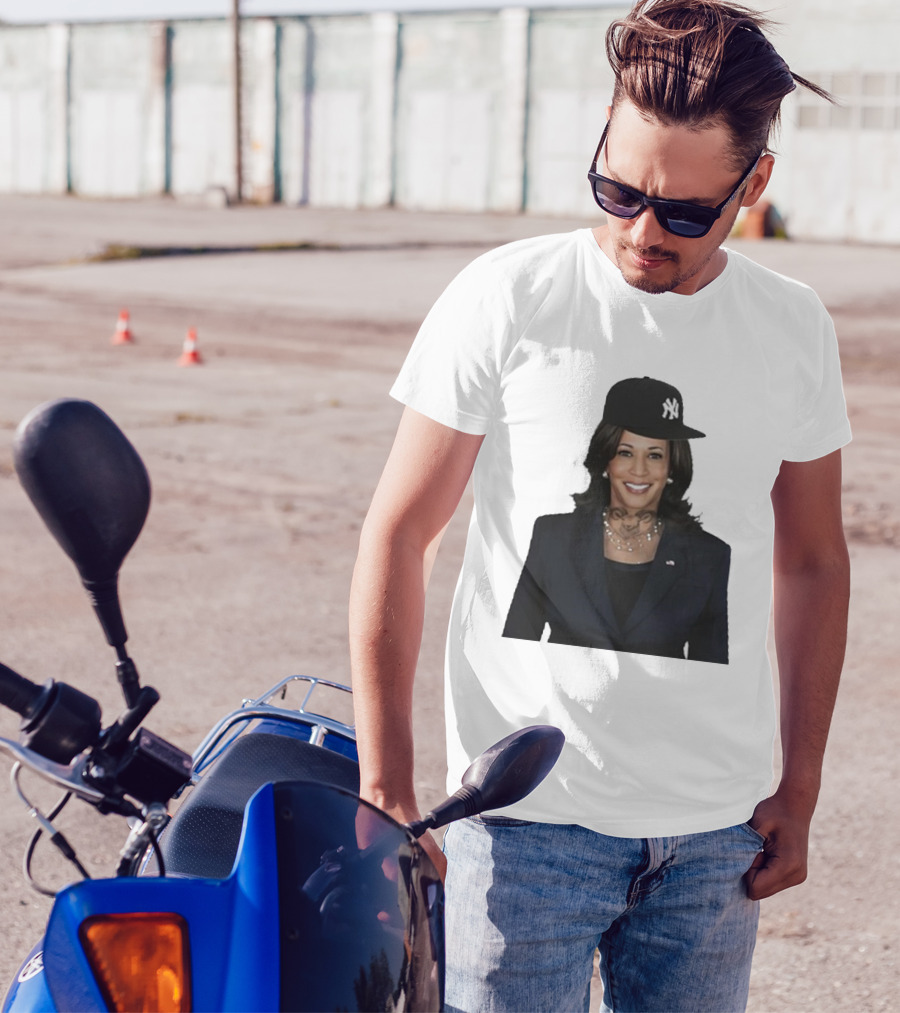 Sheff Kamala Trapper NY Yankees Cap Tattoo T-Shirt