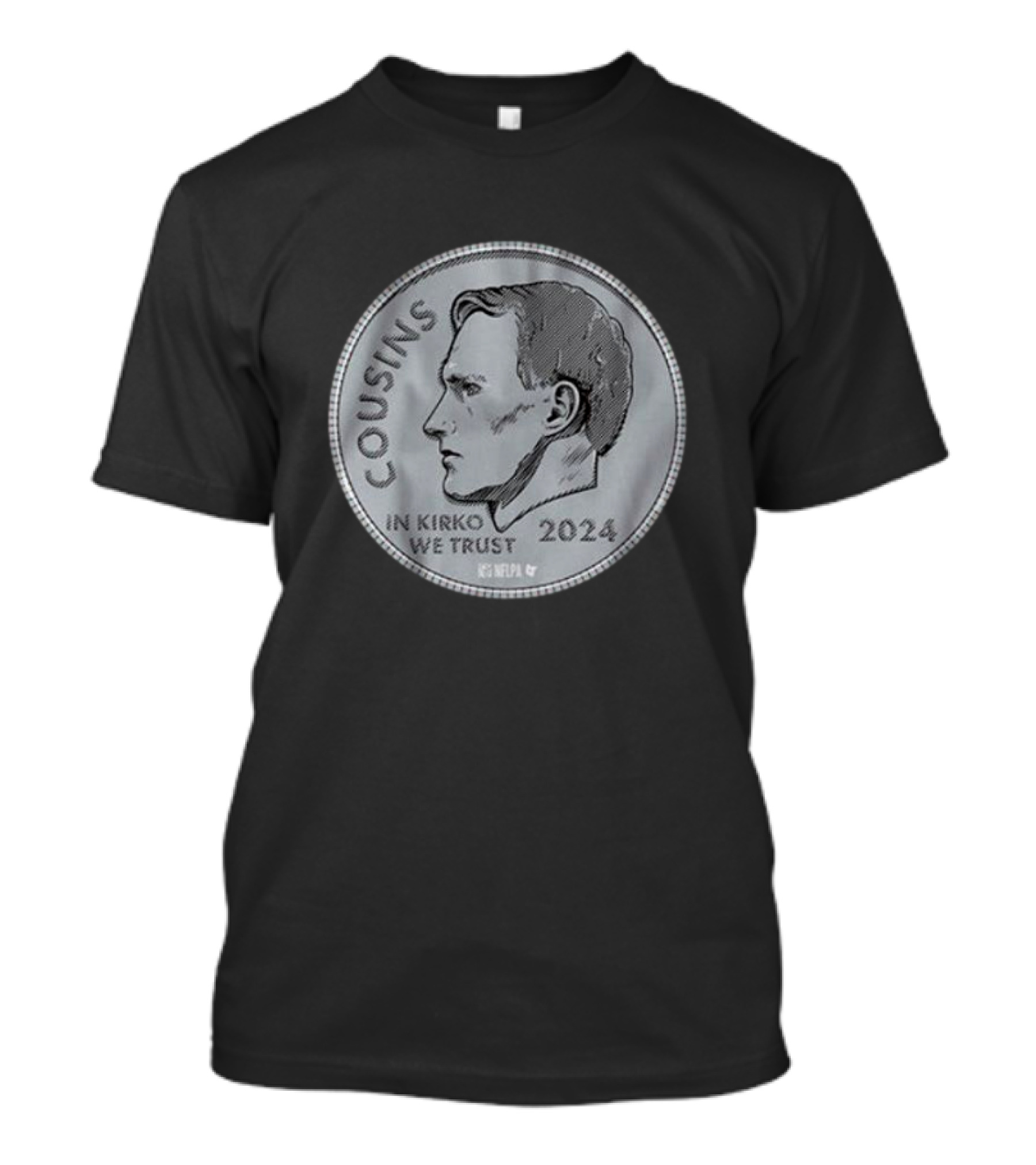 Cousins 2024 In Kirko We Trust Coin NFLPA T-Shirt