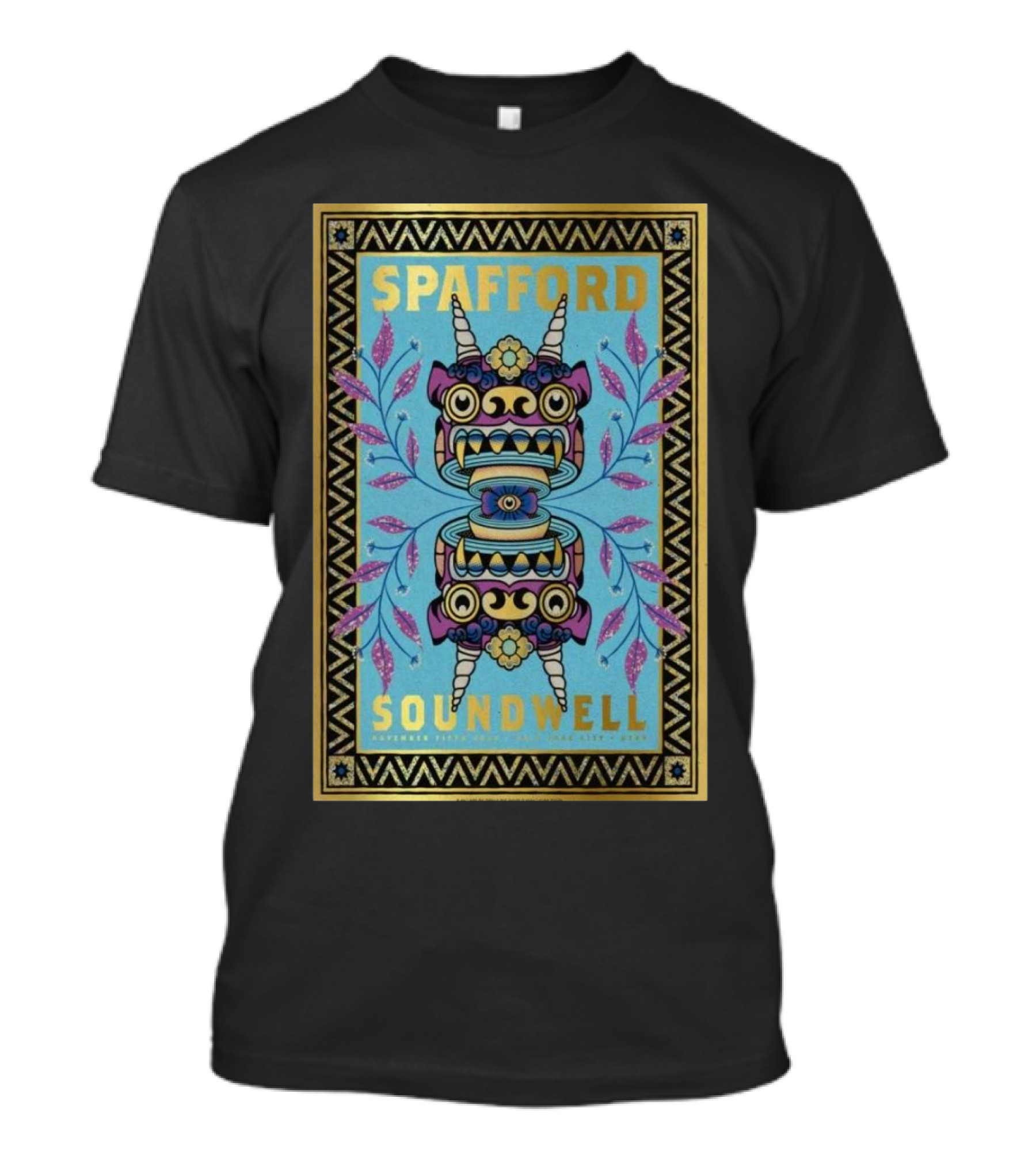 Spafford Soundwell Salt Lake City UT Nov 5 2024 Retro Creature T-Shirt
