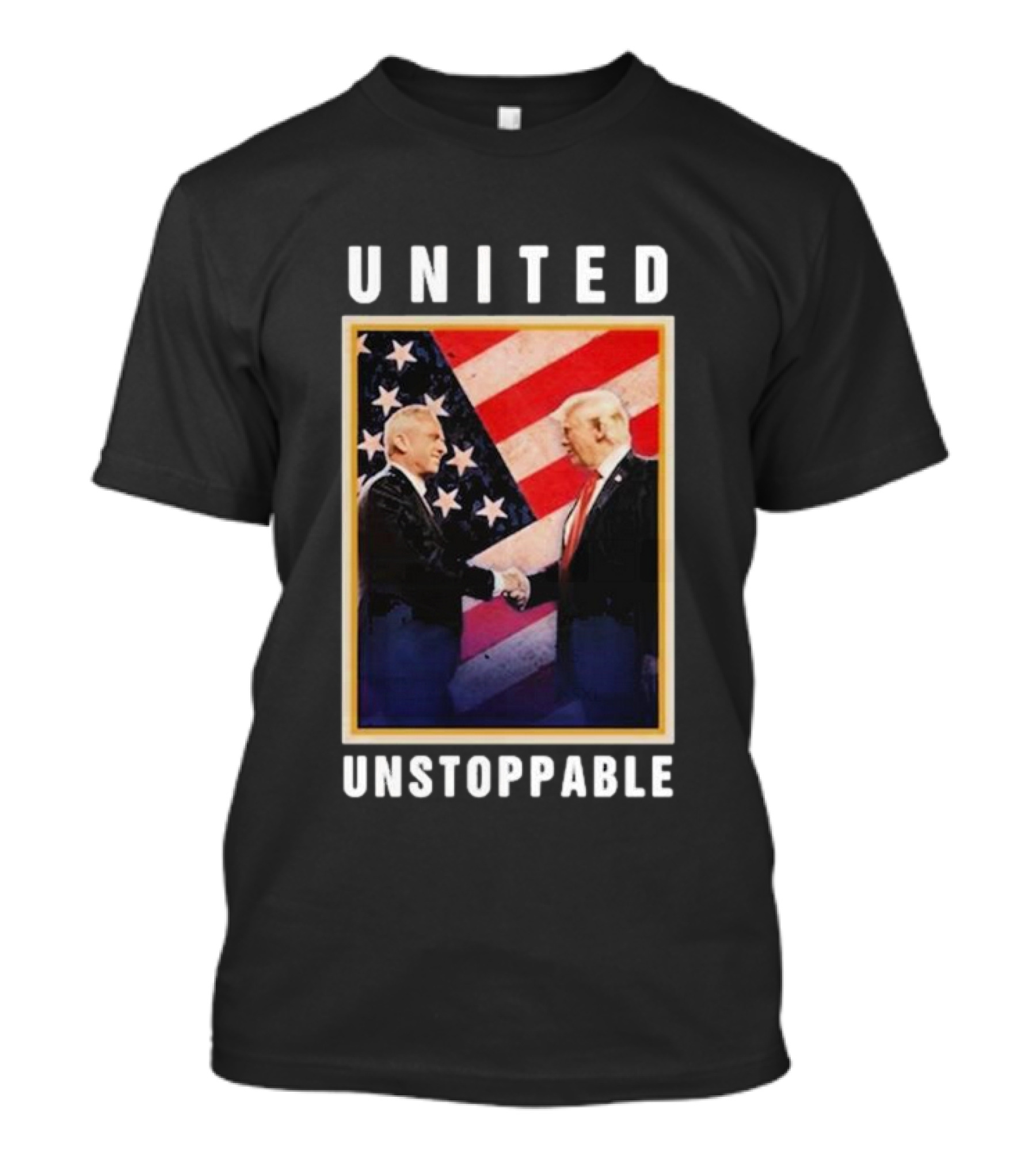 United Unstoppable Robert F Kennedy Jr Trump America Flag Handshake T-Shirt