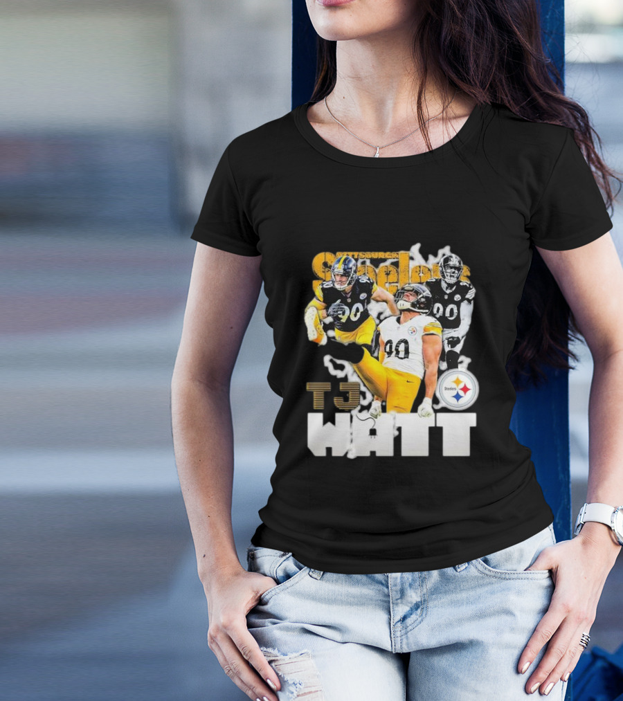 T.J. Watt Pittsburgh Steelers Iconic Player Steelers T-Shirt
