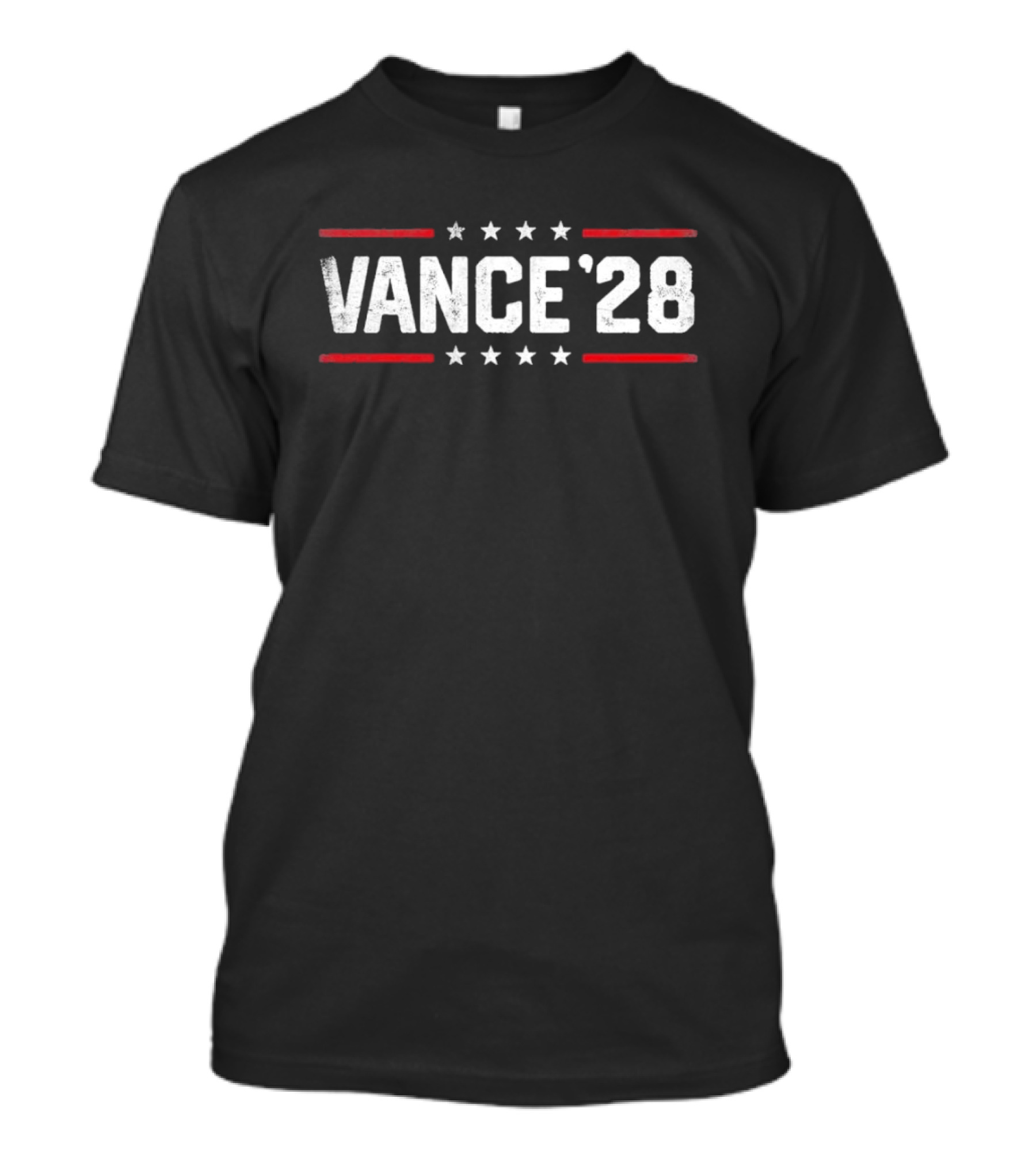 Vance '28 Stars Stripes Election Campaign T-Shirt