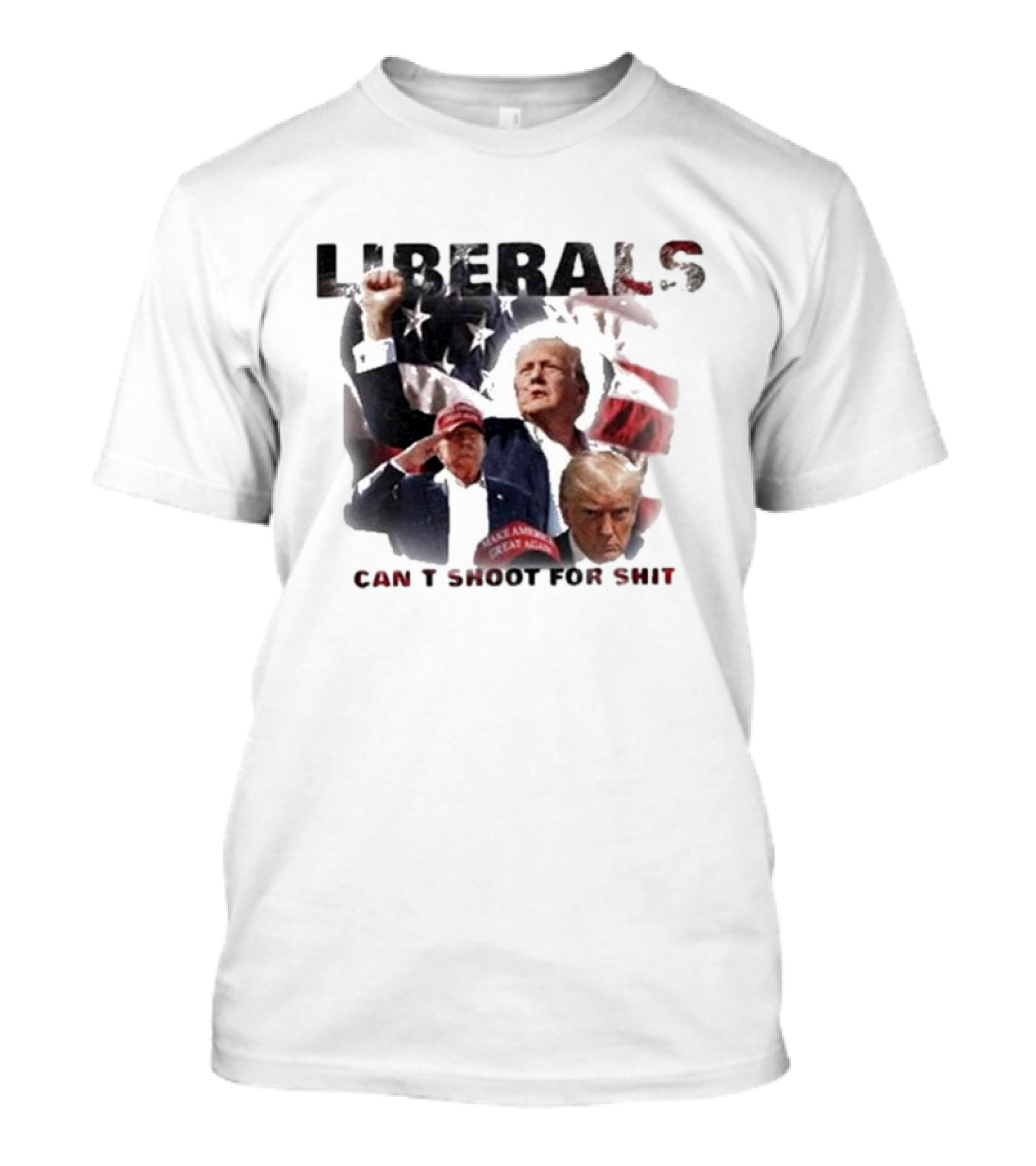 Duke Gomez Trump Liberals Can't Shoot For Shit Make America Great Again T-Shirt