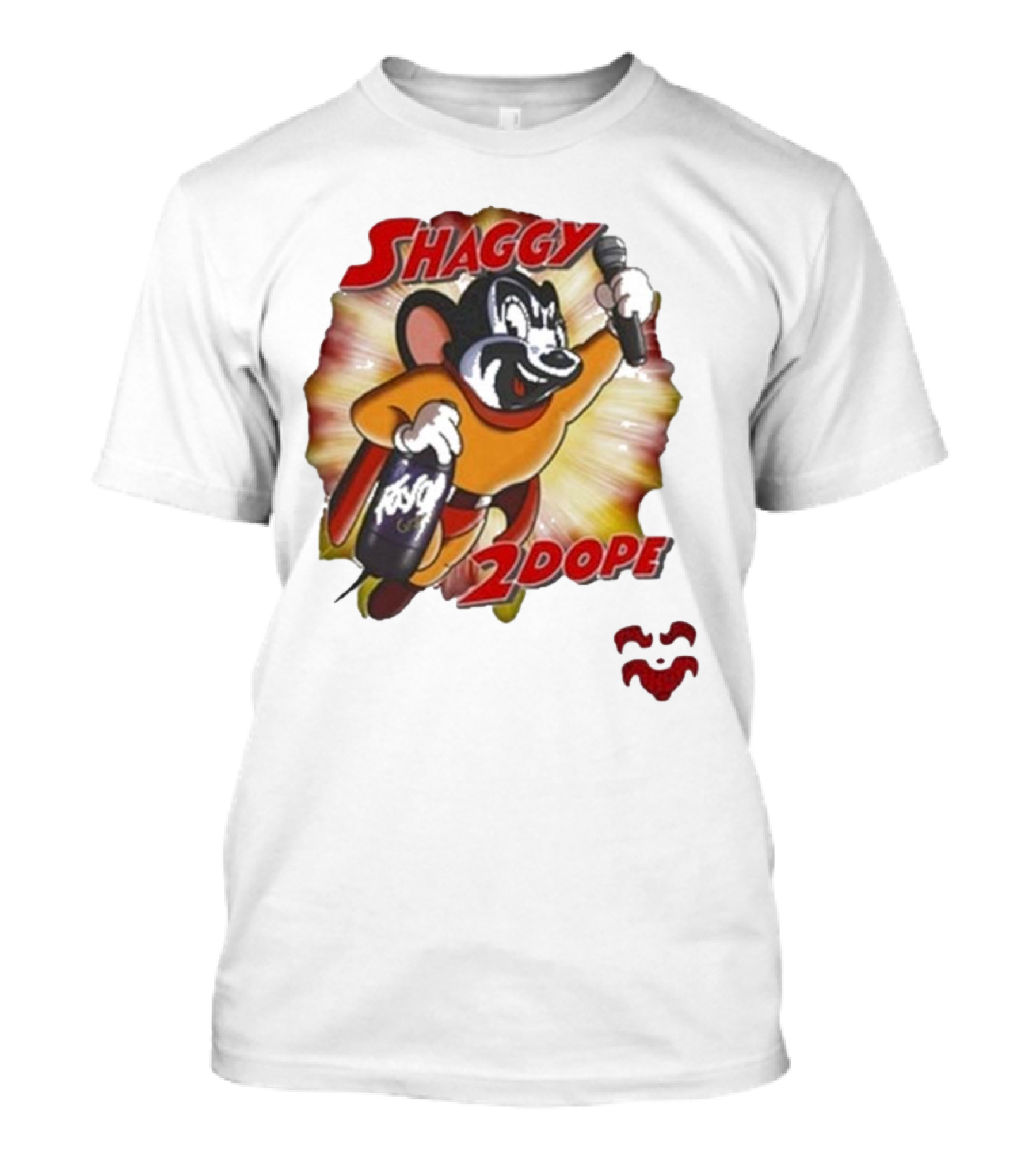 Shaggy 2 Dope Mighty Mouse Microphone Burst T-Shirt