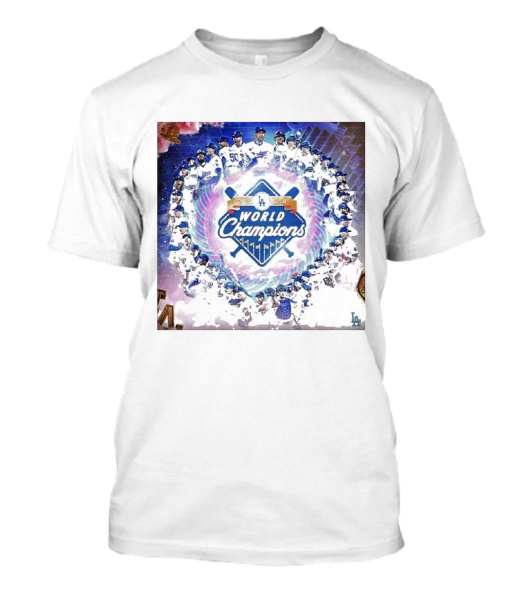 LA Dodgers World Champions 2024 Caricatures T-Shirt