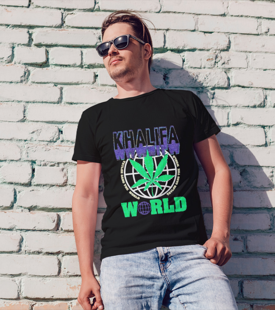 Khalifa Weed Taylor Gang The World T-Shirt