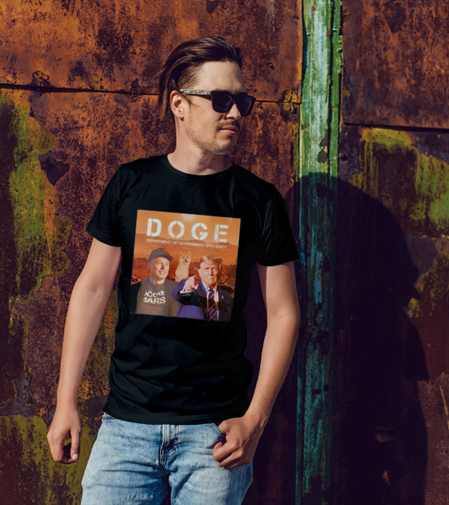 Trump Vance Doge Department Of Government Efficiency Mars T-Shirt