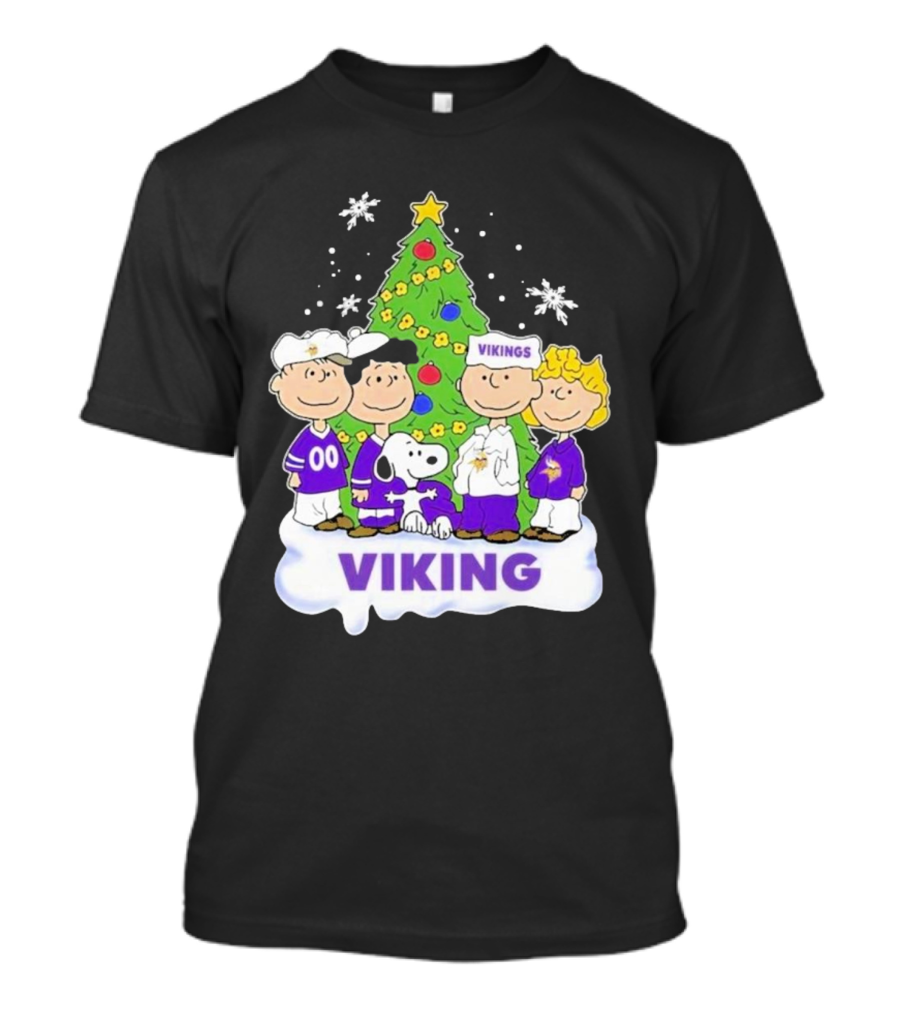 Viking Merry Christmas 2024 Snoopy And Friends Fan T-Shirt