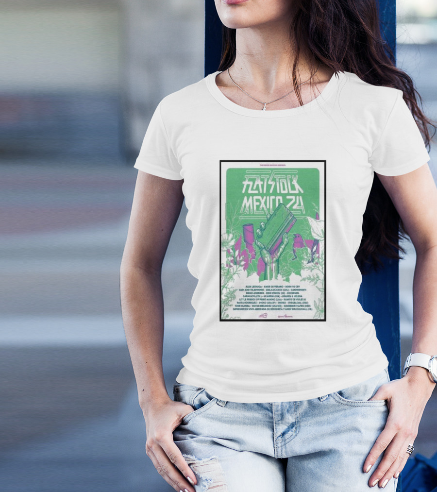 Flatstock Mexico 24 At Autódromo Hermanos Rodríguez Nov 15-17 2024 Event T-Shirt
