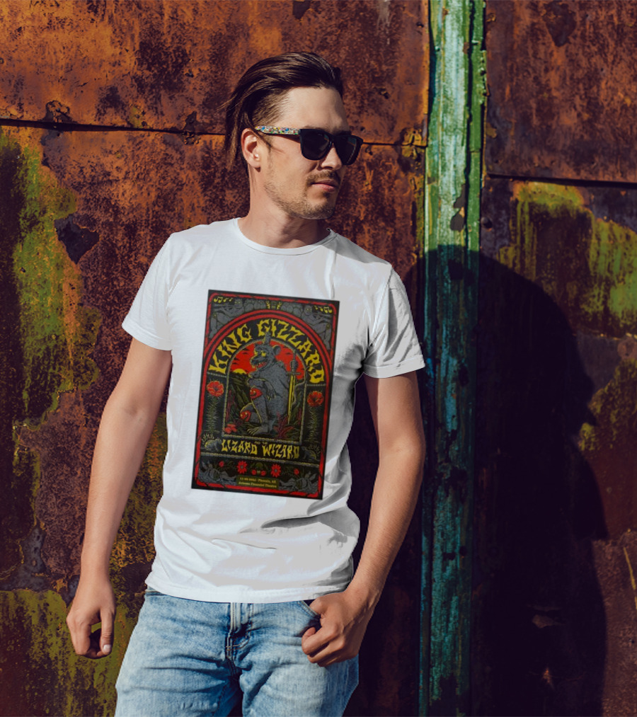 King Gizzard And The Lizard Wizard Phoenix AZ 11-09-2024 Arizona Financial Theatre Tour T-Shirt