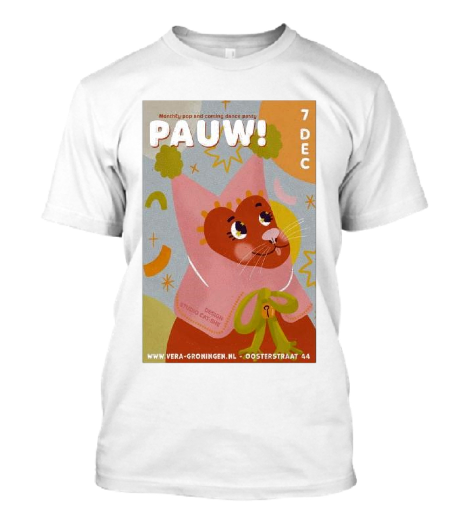 Pauw Groningen Monthly Pop And Dance Party December 7 2024 Vera Oosterstraat 44 T-Shirt