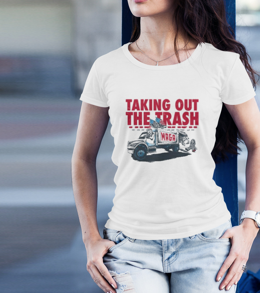 Taking Out The Trash MAGA Trump Kamala Harris T-Shirt