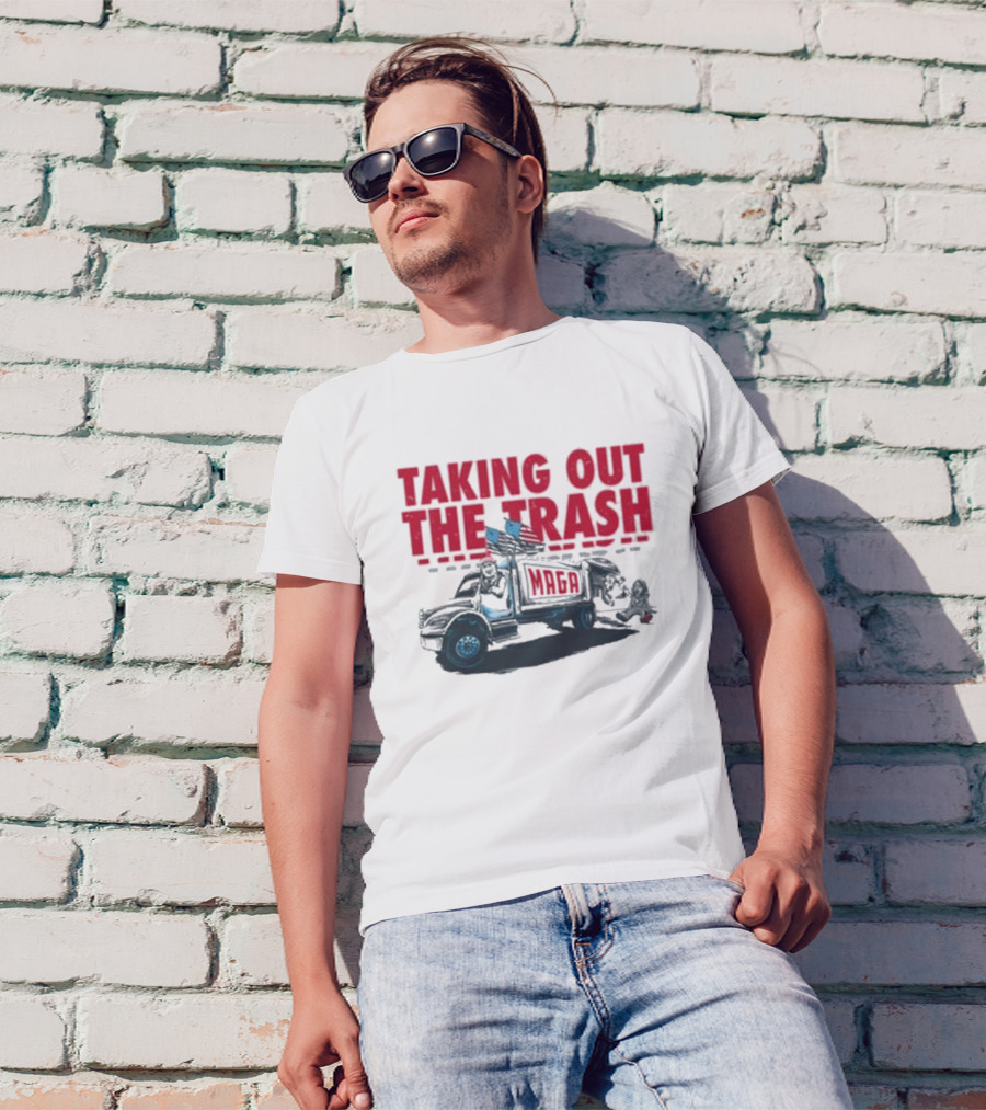 Taking Out The Trash MAGA Trump Kamala Harris T-Shirt