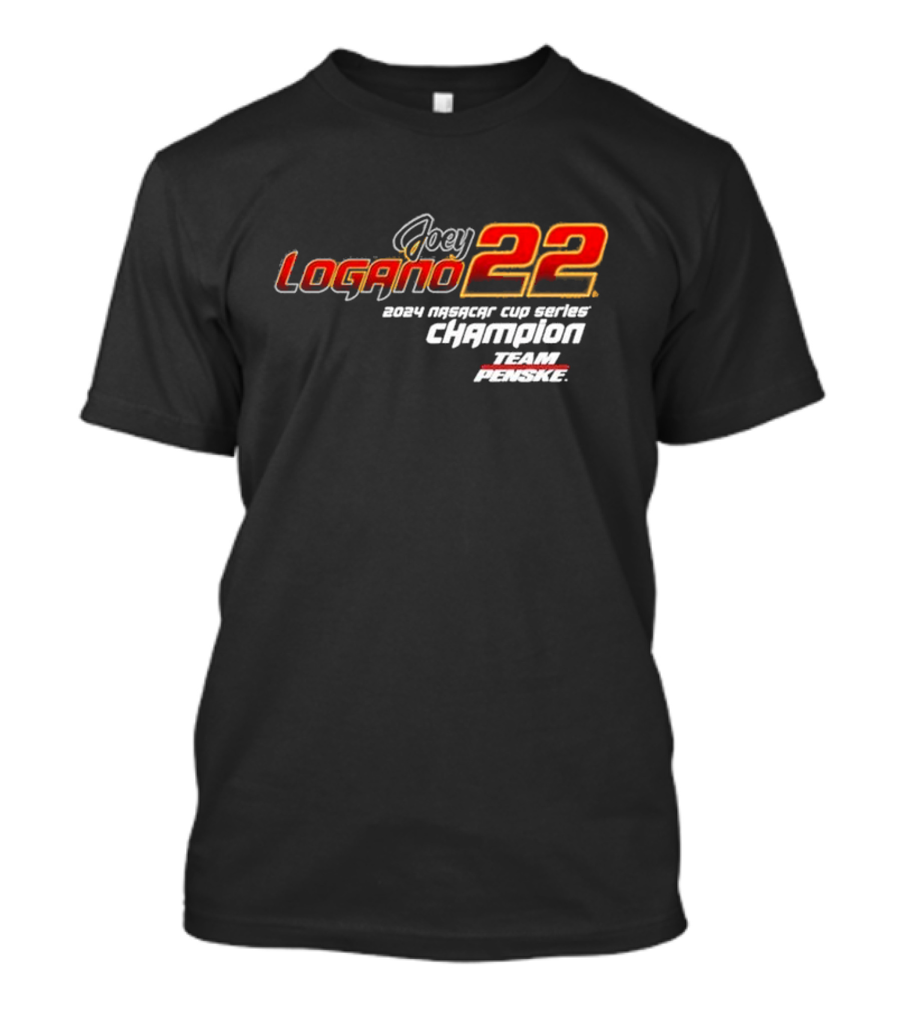 Joey Logano 22 2024 Nascar Cup Series Champion Team Penske T-Shirt