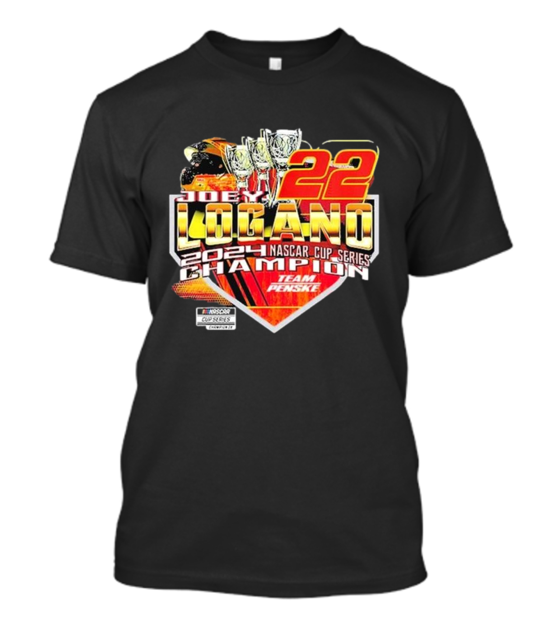 Joey Logano 22 Team Penske 2024 NASCAR Cup Series Champion T-Shirt