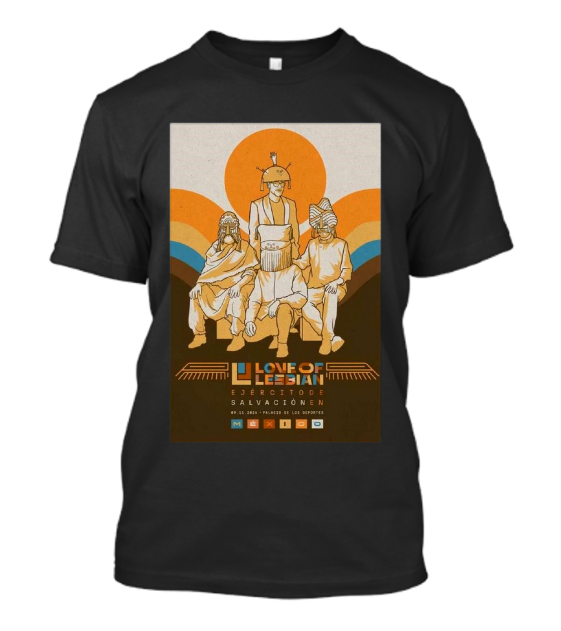 Love Of Lesbian Ejercito De Salvación En Nov 9 2024 Palacio De Los Deportes Mexico City T-Shirt