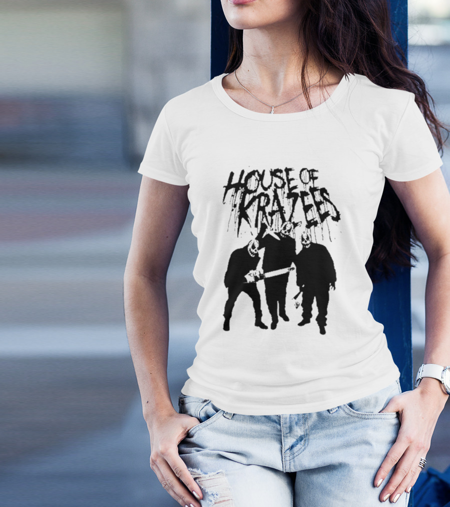 House Of Krazees MNE Stare Horror Mask Trio T-Shirt