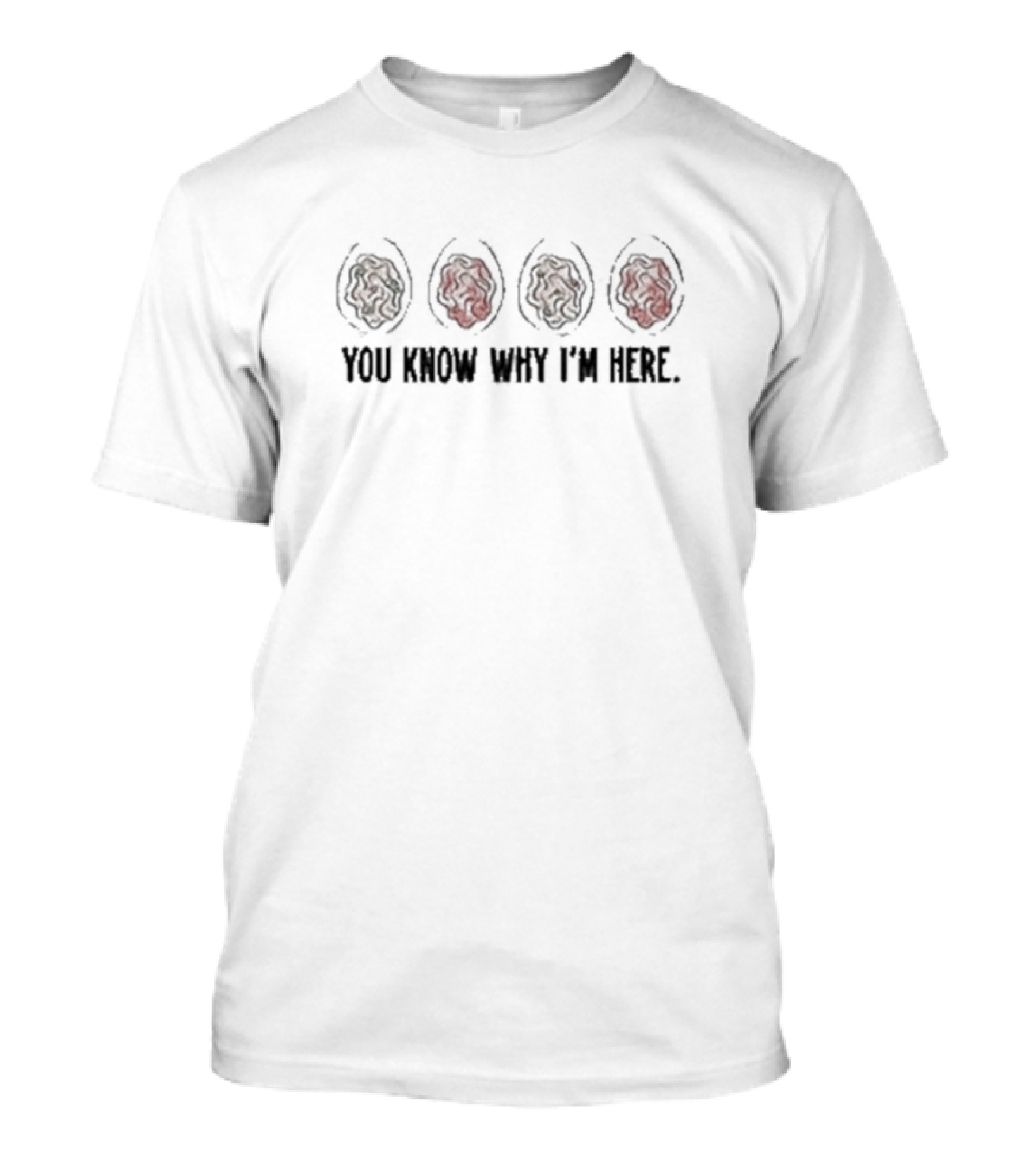 YOU KNOW WHY I'M HERE Thanksgiving Deviled Eggs T-Shirt